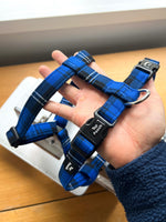 Royal Blue Tartan Dog Harness